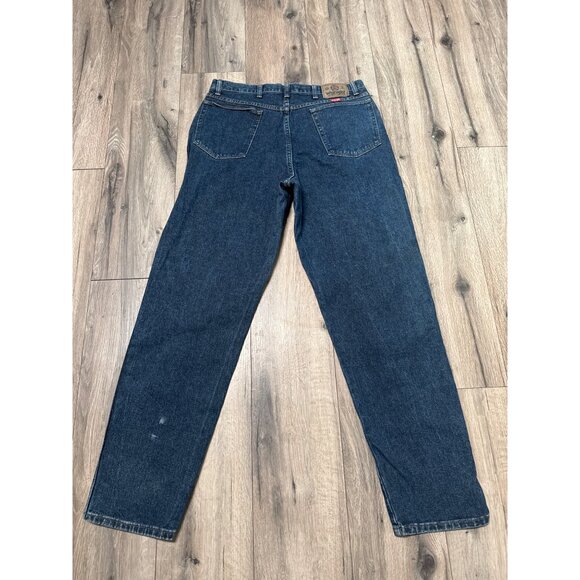 Vintage Wrangler Mens Relaxed Fit Jeans 36x34 Blue USA Denim 97601 ND - Picture 10 of 12
